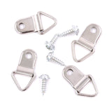 110 Pcs Triangle Ring Picture Hangers Shape Nail Non-Trace Hangers Single Hole with Screws for Home Decoration Creative Picture