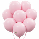 AFTERLOON Biodegradable Balloons 50 pcs Baby Pink 10 Inch, Matte Color Thickened Extra Strong Latex Helium Float, for Baby Showe