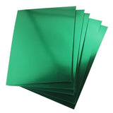 Hygloss Metallic Foil Board Card Stock Sheets Arts Crafts, Classroom Activities Card Making, 25 Pack, 85 X 11-Inch, Green, 85 