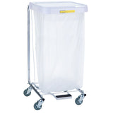 R&B Wire 692 Commercial Grade Rolling Healthcare Hamper with Foot Pedal