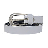 Exotique White Formal Faux Leather Belt For Women (Bw0020WtM)