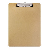 BAZIC Standard Size Hardboard Clipboard w/ Low Profile Clip for School, Home, or Office Supplies