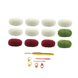 ATORSE Rose Bouquet Blanket Crochet Kit Men Women Beginners Gift DIY Flower Blanket DIY Rose Bouquet Blanket Crochet Kit Flo