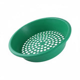 HEAVENGLOW MultiPurpose Round ABS Gold Sieve Easy to Carry Gold Panning Sieve Weatherproof Mesh Sorting Pan, Green Screen|Colle