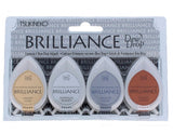 Tsukineko 4Pack Brilliance Dew Drop Inkpads, Planetarium