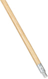 Rubbermaid Commercial Products LacqueredWood Broom Handle With Threaded Metal Tip, Natural for Floor Cleaning/Sweeping in Home/