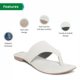 Ortho Joy Fancy Doctor Sandals|| Stylish Slippers For Women,White,5,B0B6FTLW4H