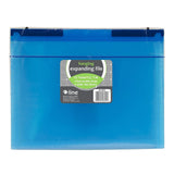 C-Line Expanding File Folder, 13-Pocket, Hanging Tabs, Bright Blue, Pack of 3 (CLI58215-3)