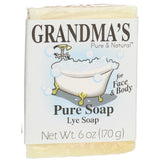 Grandma's Lye Face& Body Soap - 6 oz, Pack of 3