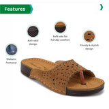 Ortho Joy Doctor Fancy Slipper For Women || Orthopedic Women'S Slipper || Regular Wear Slippers For Women,Tan,3,B0C413LL9H