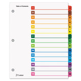 Cardinal 61518 Traditional OneStep Index System, 15Tab, 115, Letter, Multicolor, 15/Set