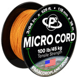 Paracord Planet Micro Paracord - Thin Braided Cord for Crafting, Fishing, and DIY Projects in 125 ft Spools - International Oran