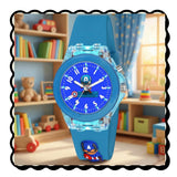 Wisewalker Kids Cartoon Character Watch Transparent Case With Light Display Analogue Watch For Kids, Boys & Girls (Kd-021-To-047