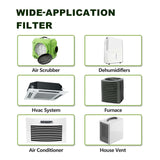 10x10x1 Furnace Air Filters 4 Pack, MERV 8 MPR 600 & FPR 5 Filtering, HVAC Air Filter Replacement (exact dimensions: 9 3/4x9 3