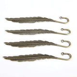 12pc Antique Tibetan Silver Carved Hook Bookmarks Handmade Office Stationery Gift