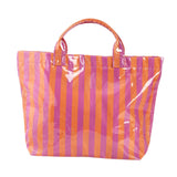 Snappsy Sport Gym Tote Bag Large Capacity Casual Weekend Bag For Travel Vacation Gym Orange Pink