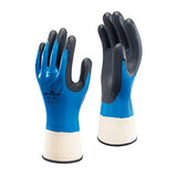 Showa Best 377-08 SHOWA 377 Foam Nitrile Fully Coated Gloves, 10, Black, 8 (Pack of 12)