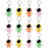 Birthday Popper Birthday Return Gift for Kids Astronaut Keychains, 12 Pcs