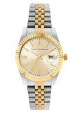 French Connection Silver, Gold, Stainless Steel Spring-Summer 2023 Analog Champion Dial Men'S Watch-Fcp41Tm