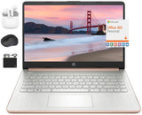 HP New 14 HD Ultral Light Thin Laptop, Quad-Core Intel Celeron Processor, 8GB RAM, 256GB (128GB eMMC+ 128GB Card), Wi-Fi, Upto 1