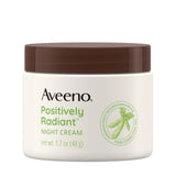 Aveeno Positively Radiant Moisturizing Face & Neck Night Cream with Tone Correcting Soy & Niacinamide, Night Cream Targets Dull 