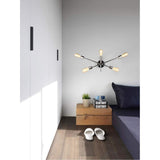 Living District Axel 5-Light Metal Wall Sconce In Polished Nickel