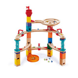 Hape Castle Escape - Quadrilla Wooden Marble Run Blocks - STEM Learning, Building & Development Construction Toy - Counting, Col