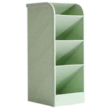 JIAFUJIN Office School Pencil Holder Makeup Brush Holder Durable Sturdy School Desk Supplies (Green)