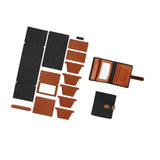 Calandis Diy Leather Wallet Set Pre Punched With Holes Handmade Card Holder Materials Black Brown | Wallets | Mens Accessories