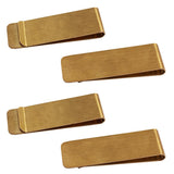 4 Packs Copper Money Clip, Sourceton Slim Wallet, Credit Card Holder, Minimalist Wallet Copper