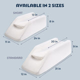 PureComfort - Adjustable Leg, Knee, Ankle Support and Elevation Pillow | Surgery | Injury | Rest | (Short)