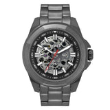 Timex Analog Watch For Man With Black Round Dial & Gunmetal Stainless Steel Bracelet Band Water Resistant Men'S Wrist Watches - 