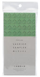 Yokota Daruma Sashiko Cloth Sashiko Fabric - Pre-Printed Sashiko Sampler - White with English Instruction Inside (White House)