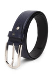 Men Navy Textured Formal Belt