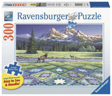 Ravensburger Mountain Quiltscape 300 Piece Large Format Jigsaw Puzzle for Adults - 16788 - Every Piece is Unique, Softclick Tech