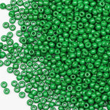 Bulk Seed Beads Green 200 Grams About 6500pcs, 3mm 8/0 Glass Craft for Making Earrings, Bracelets, Pendants, Waist Jewelry,DIY H