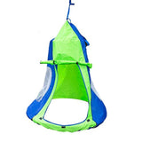 Kids Hanging Swing Tent Cover-Waterproof Hammock Chair Play House Castle Nest for 40in Round Saucer Nest Disc Rope Ceiling Tree 