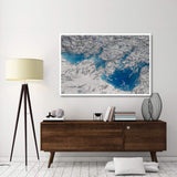 Meltwater Lakes On Hubbard Glacier, Wrangell-St. Elias National Park, Alaska-Paper Art-62,,X42,,