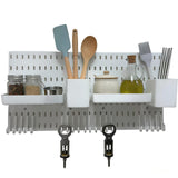 bizxdev Pegboard Wall Organizer Combination Kit,2 Pegboards with 24 Accessories For Kitchen, Bedroom, Bathroom, Game, and Office