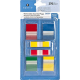 Flag Kit, w/Popup Dispenser, Removable, 270 Flags, Assorted