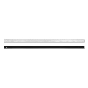 Alumicolor Aluminum Standard Straight Edge With Non-Slip Back, 36In, Silver