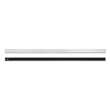 Alumicolor Aluminum Standard Straight Edge With Non-Slip Back, 36In, Silver