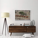 African Elephant Young Orphans, Tsavo East National Park, Kenya-Paper Art-50,,X34,,