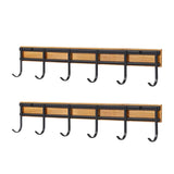 TRENDIVIBE 2 Pieces Kitchen Utensil Hanger Kitchen Wall Hook for Kitchen Bathroom Hotel