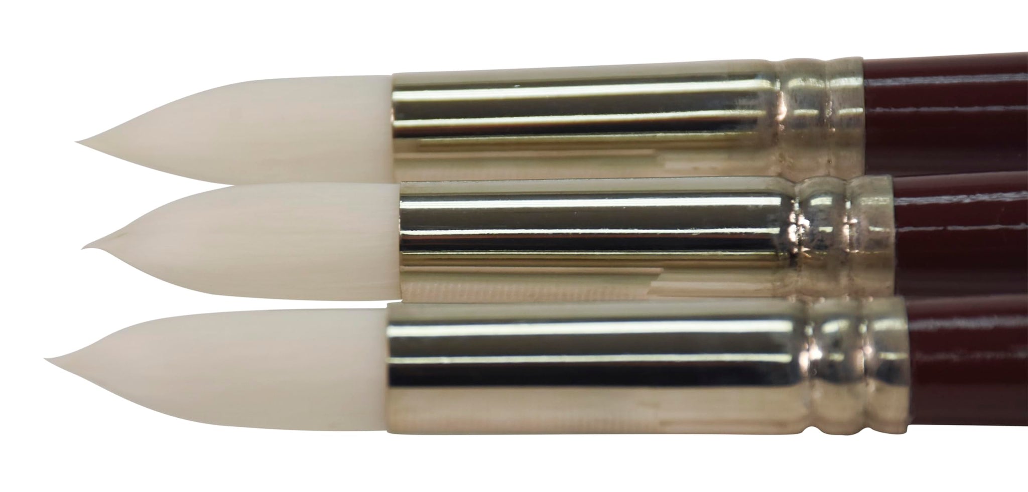 Sax True Flow Optimum White Taklon Round Paint Brush, Size 12, Pack Of 3