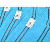 10 Pack SongWol Korean Beauty Skin Large Exfoliating Bath Shower Towel Gloves Scrub Wash Clothes Made in Korea Blue