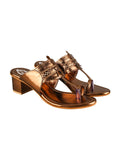 Shoetopia Women'S Flat Sandal,Copper,4,B0CH4X89DT