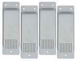 Mytee Products (4 Pack) Shipping Container Air Vent, Cross Flow Ventilation Light Grey