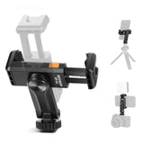 Neewer Basic Phone Tripod Mount Holder with 1/4 Thread & Cold Shoe, 2.36-3.54/6-9cm 360 Rotatable Camera Mount Cellphone Clamp f