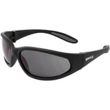 Global Vision Hercules Motorcycle Sunglasses Riding Glasses Antifog & ANSI Safety Rated Black Frame